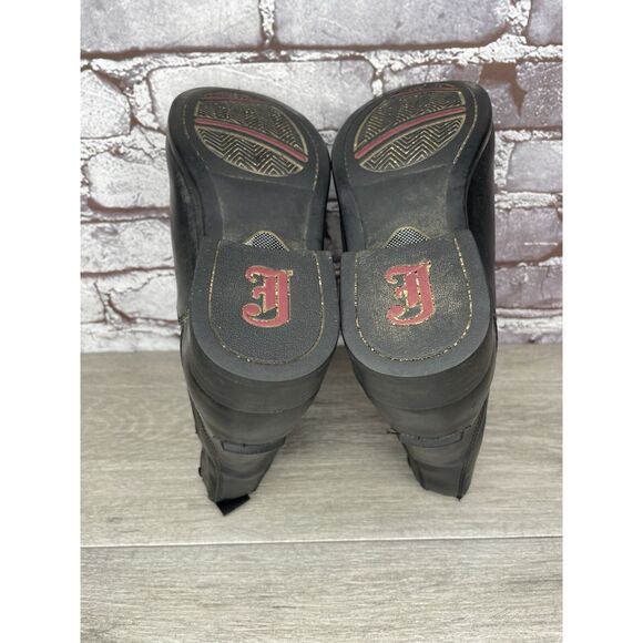 Justin Black Leather Front Zip Jodhpur Cap Toe Boots Women Sz 7M US/38EU PB500JR - Picture 8 of 16